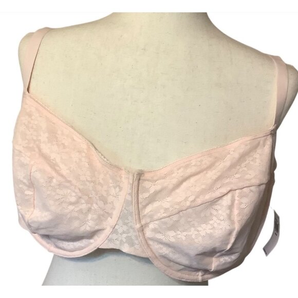 Old Navy Lace Full-Coverage Bra Adjustable Women 44DDD Light Pink NWT NEW - Picture 1 of 7